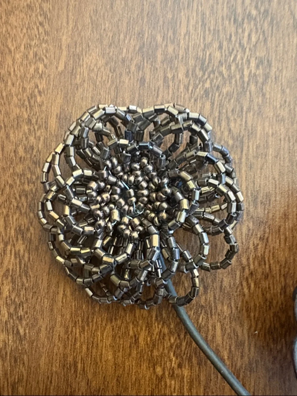 Metal Floral Wall Hooks in Bronze Finish - Set of 2